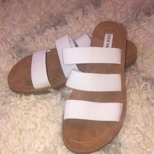 White Steve Madden Sandals